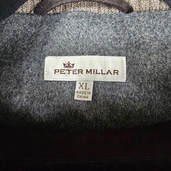 Peter Millar Crown Fleece Darien Vest Sz XL Gray Wool/Cashmere Full Zip Outdoor - Picture 5 of 9